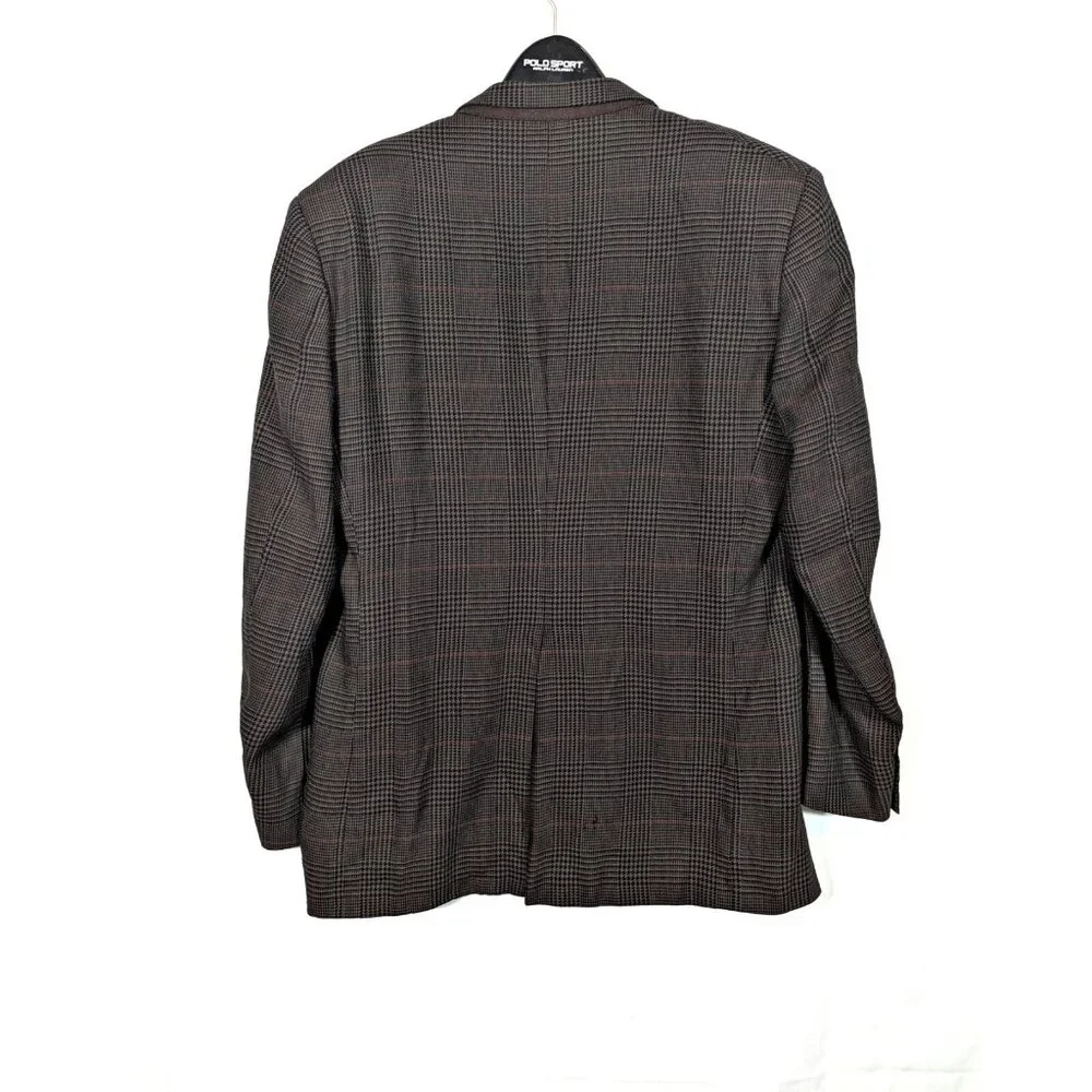Vintage Christian Dior Monsieur Jacket 42L Wool Silk Blazer Sportscoat Tweed